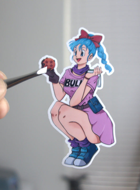Blue haired Scavenger (sticker)