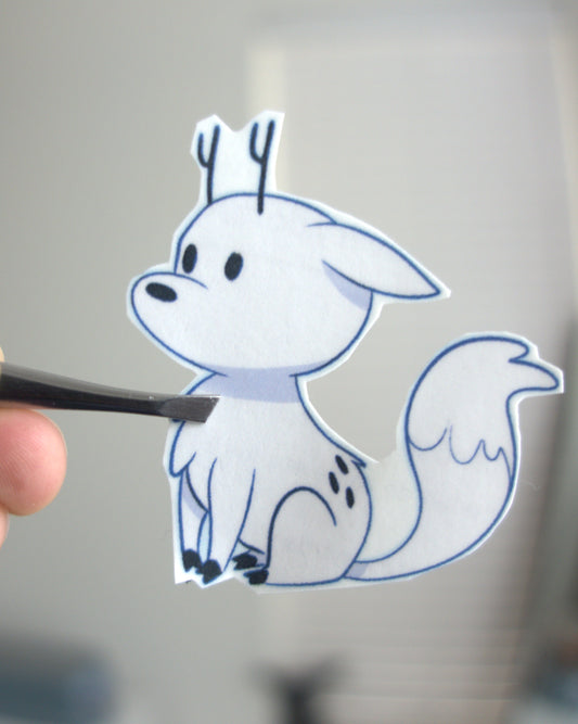 white fox/deer